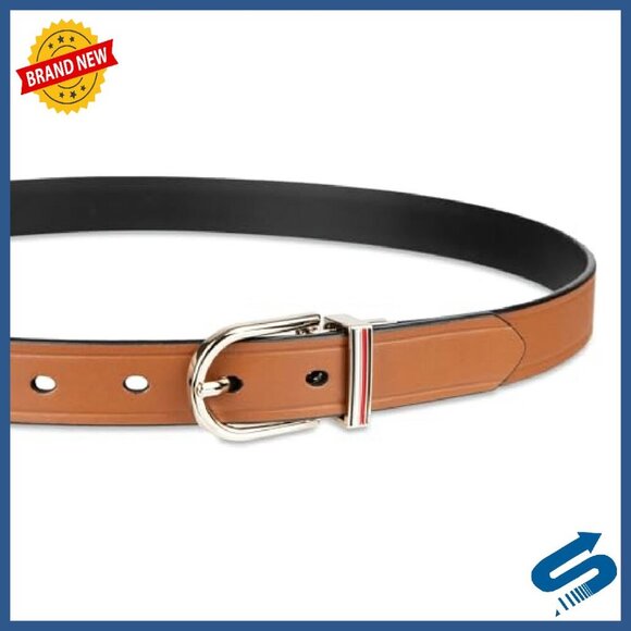 Reversible Slim Leather Belt for Jeans Dresses Adjustable 7 Holes main image 4